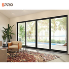 Aluminium Living Room Sliding Door Tempered Double Glass Screen Grill With Window