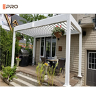 Outdoor Garden Modern Aluminum Pergola Covers Louver Roof Waterproof